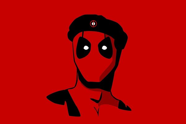 Deadpool, comic-Maske black barett