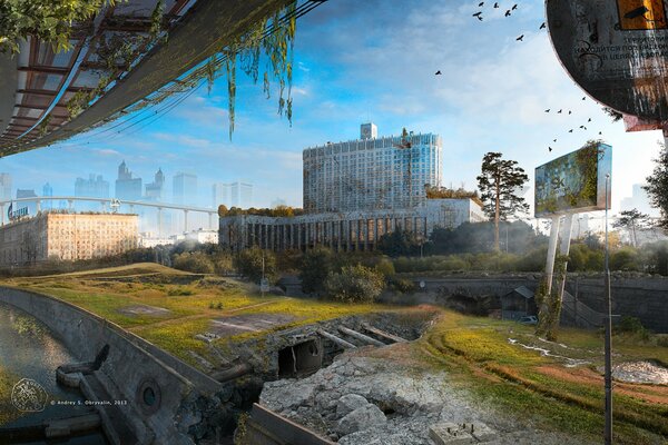 Die Zerstörung der St. Petersburger Gebäude