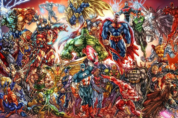 Super Heroes Marvela przed całą planetą