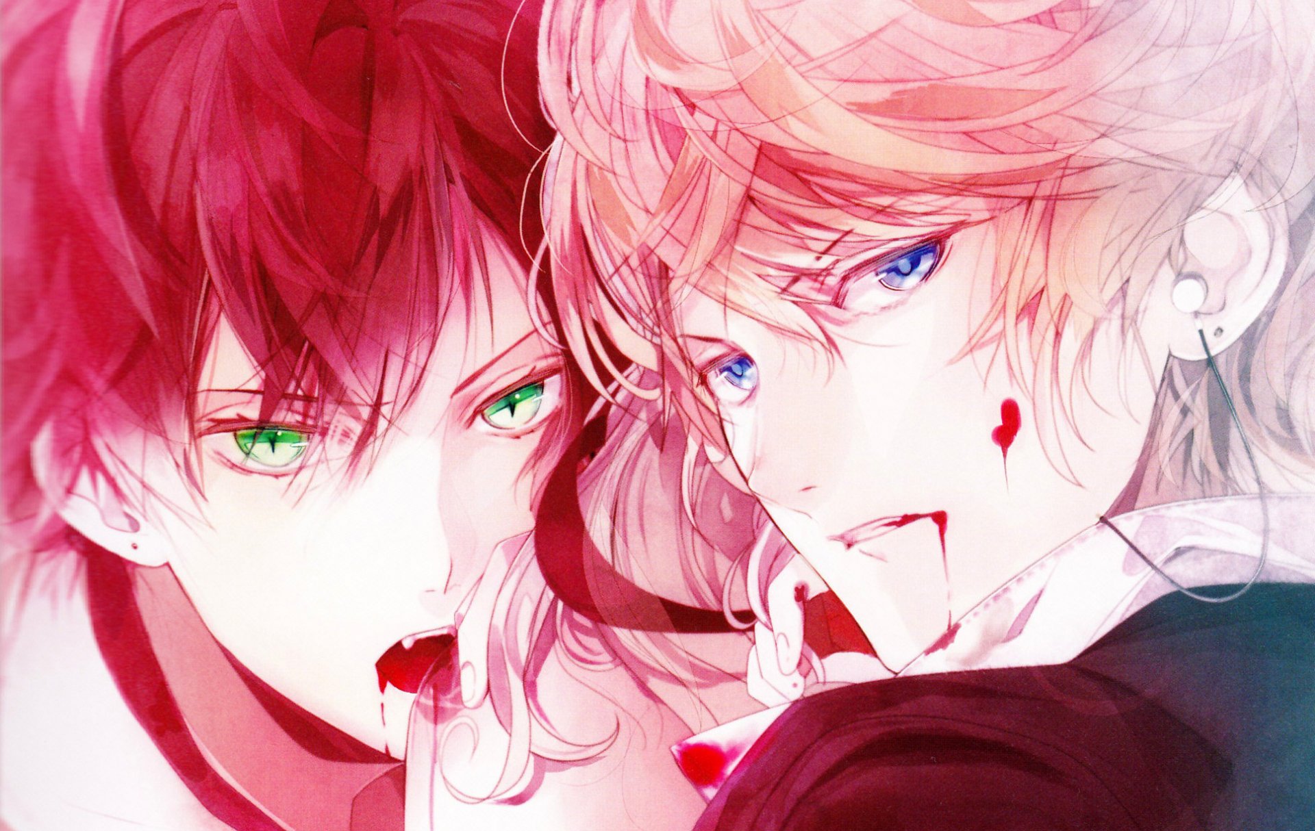 diabolik liebhaber sakama ayato sakama shuu jungs vampir blut reißzähne