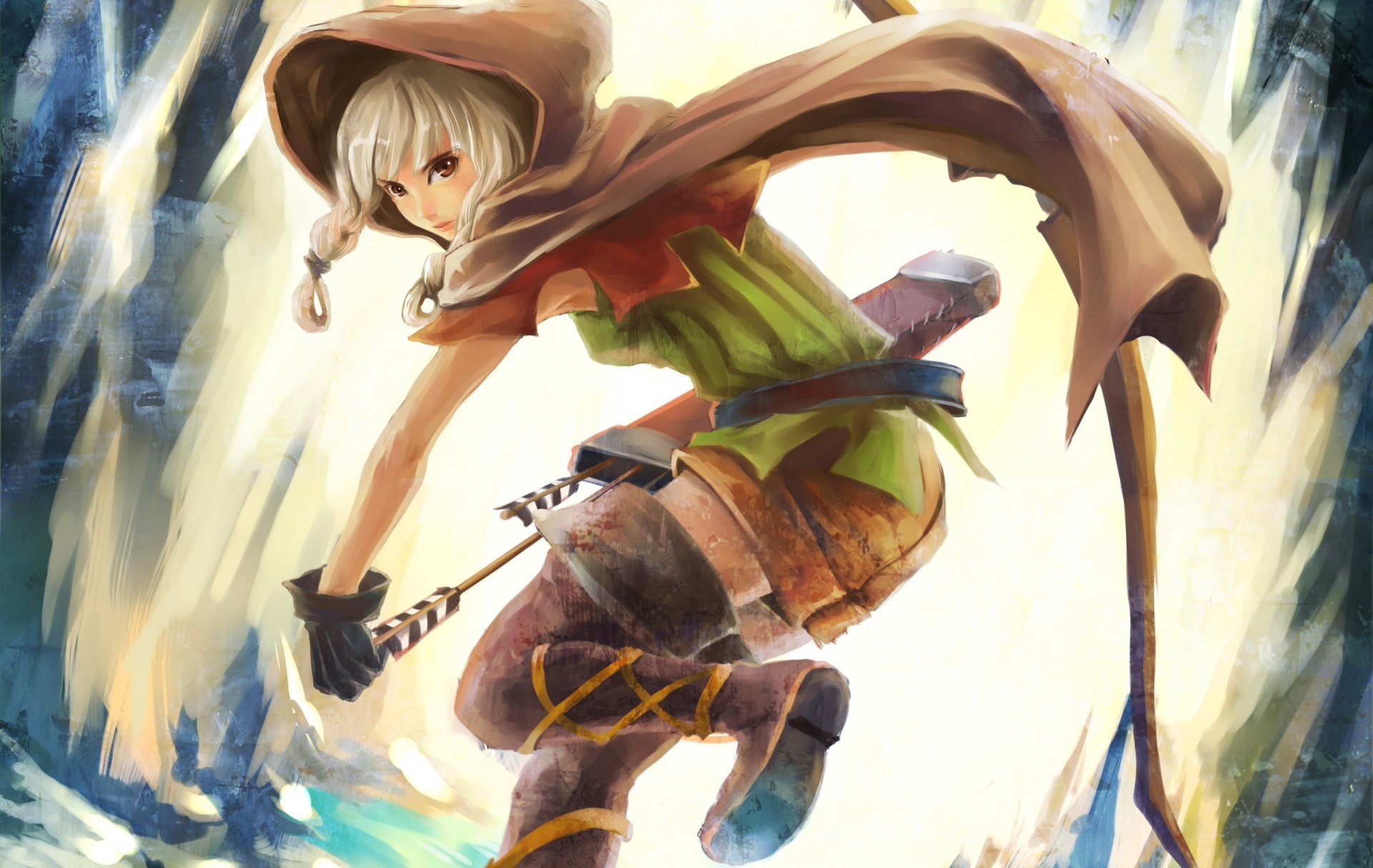 dragon s crown girl coat hood torment boom quiver