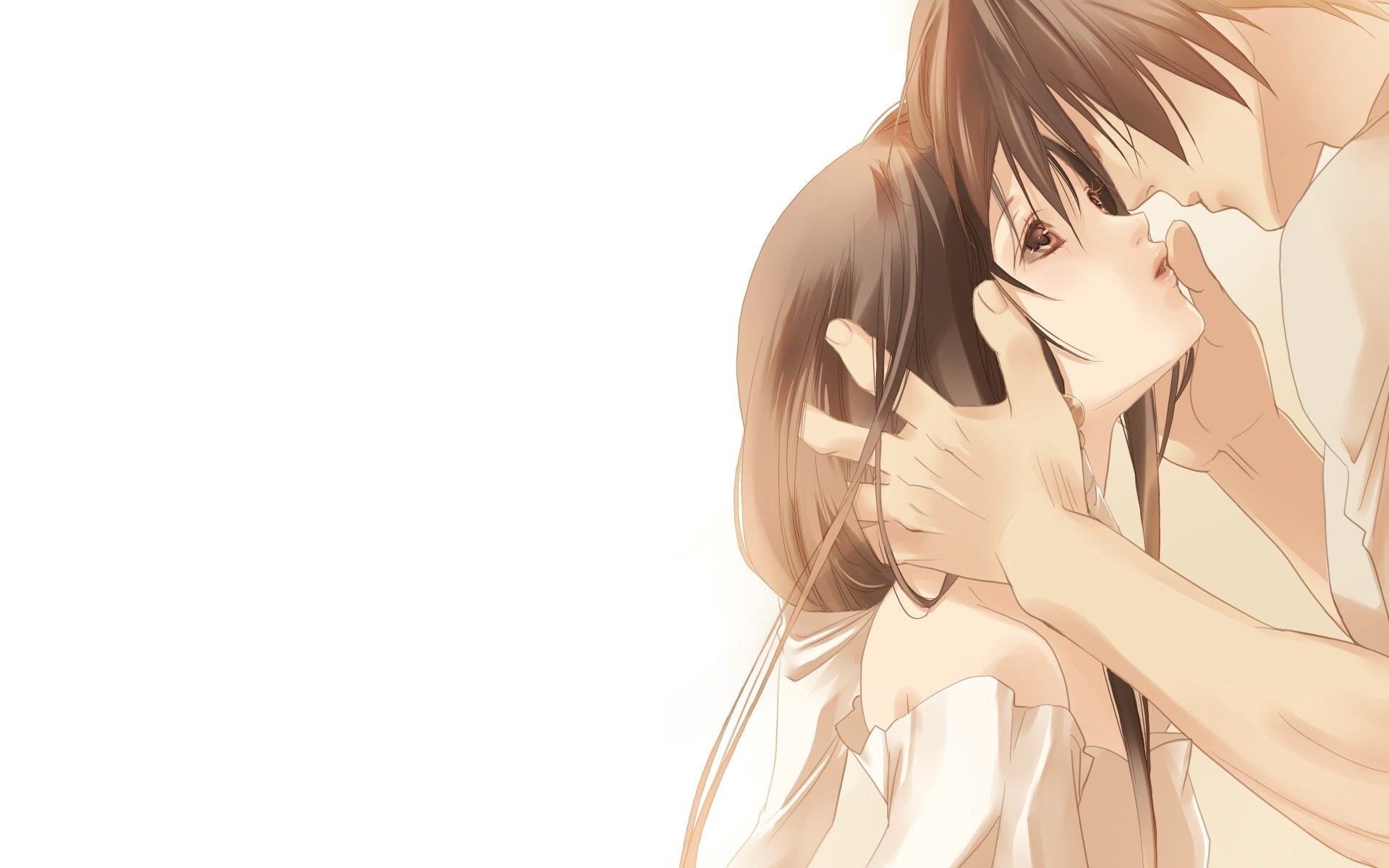 art anime girl guy love couple feelings kiss look hirai chika fuuchouin kazuki kakei juubei