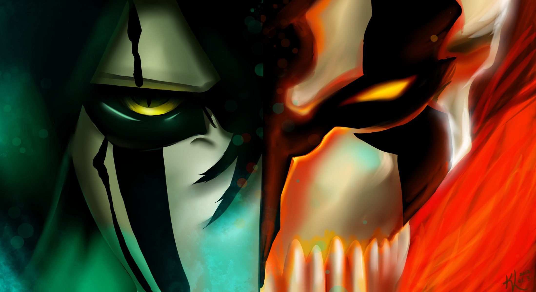 arte chicos ulquiorra schiffer ichigo kurosaki máscara vacío shinigami espada lejía lejía