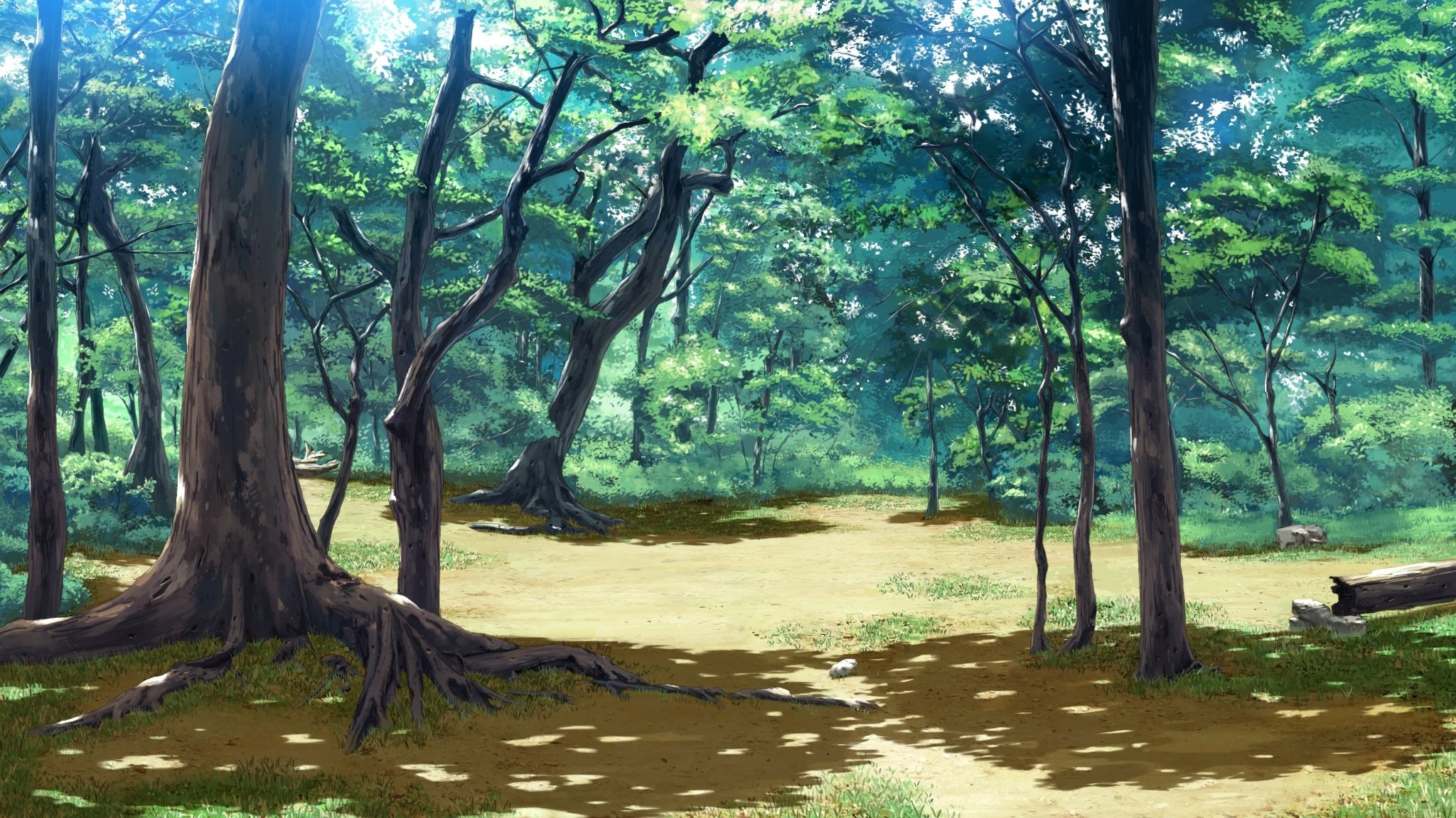 kunst koiken otome landschaft natur wald bäume blätter anime zweige