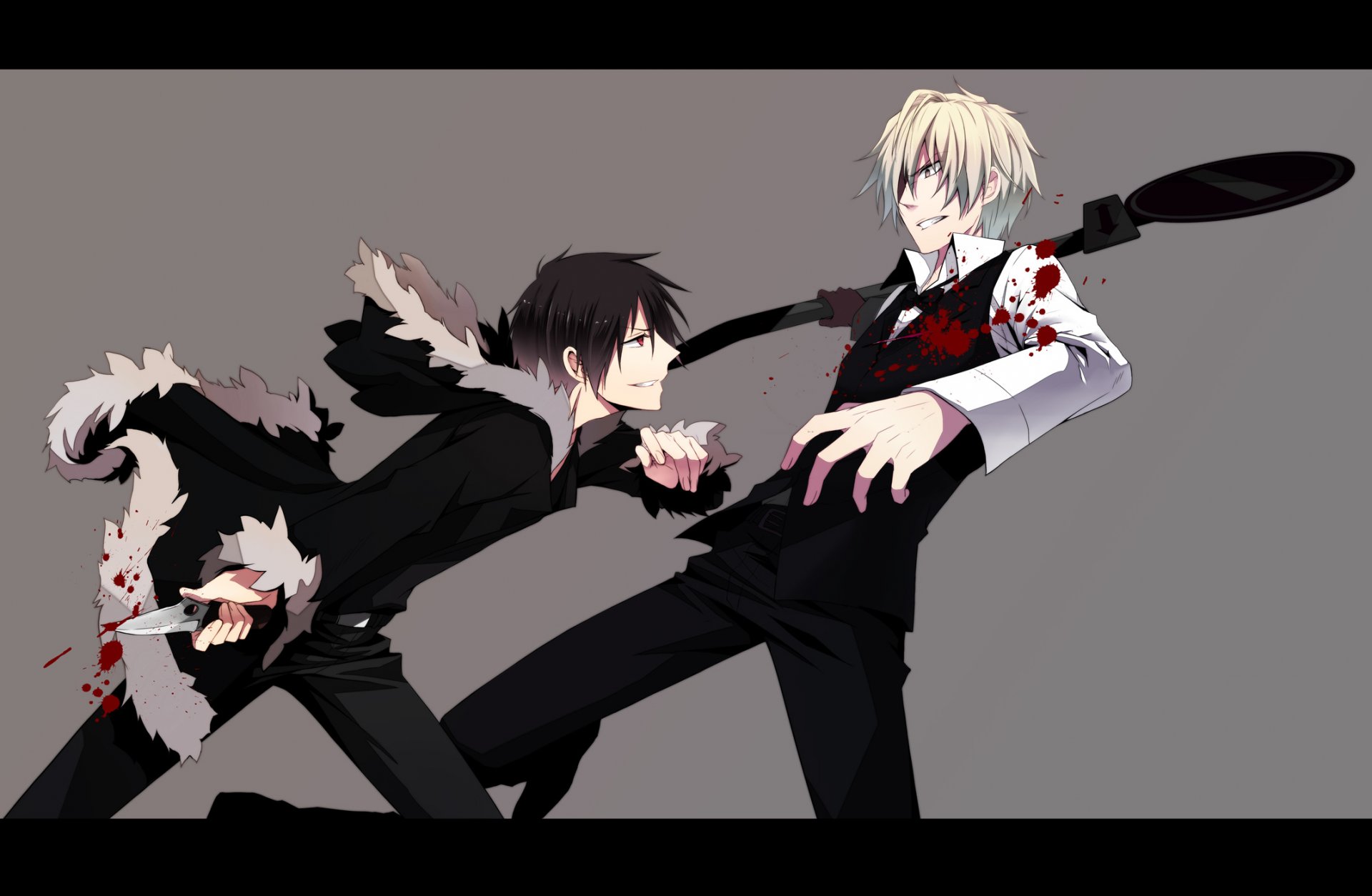 durarara shizuo heiwajima izaya orihara dyurarara guy blood