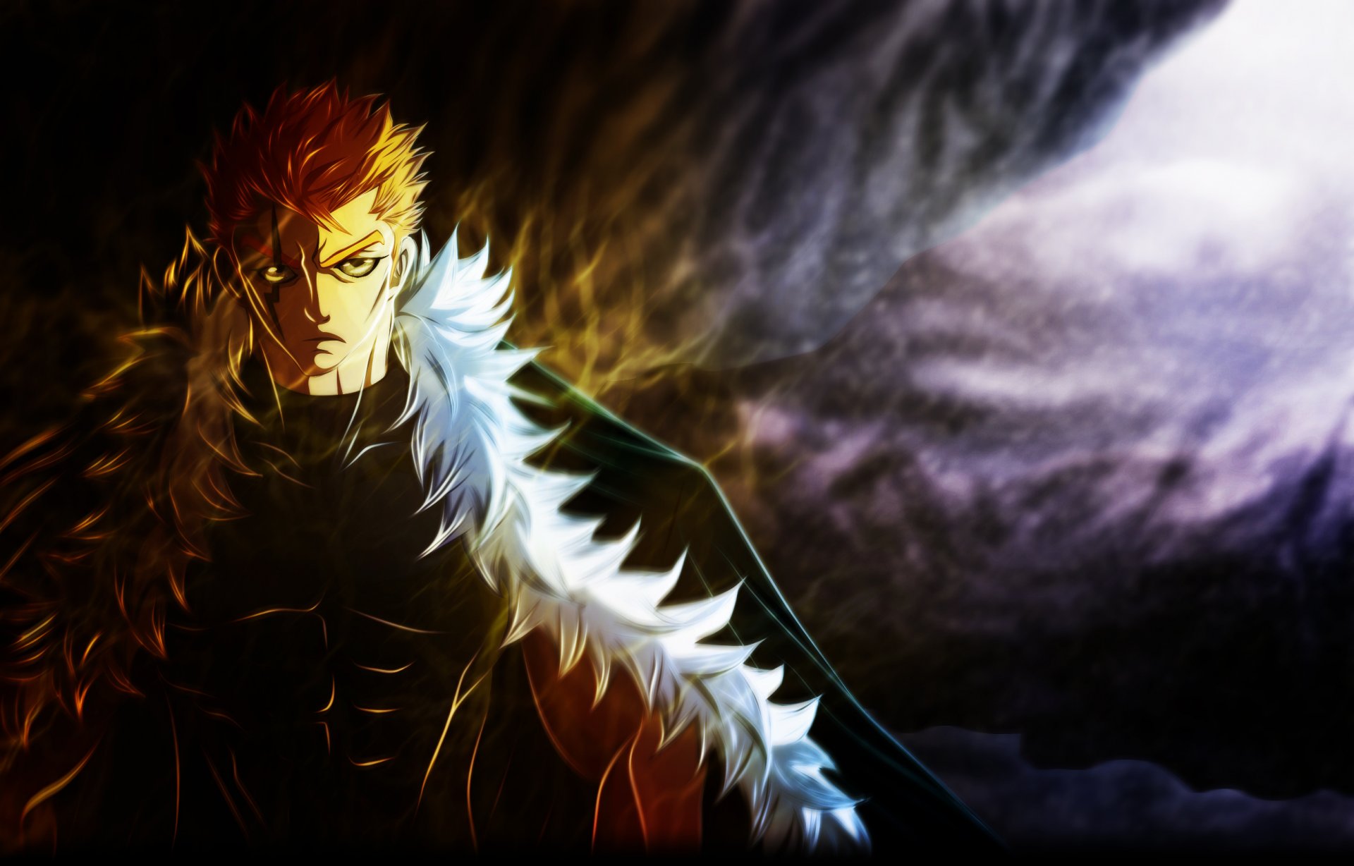 art deohvi fairy tail laxus dreyar anime tale about the fairy tail guy scar fur muscle