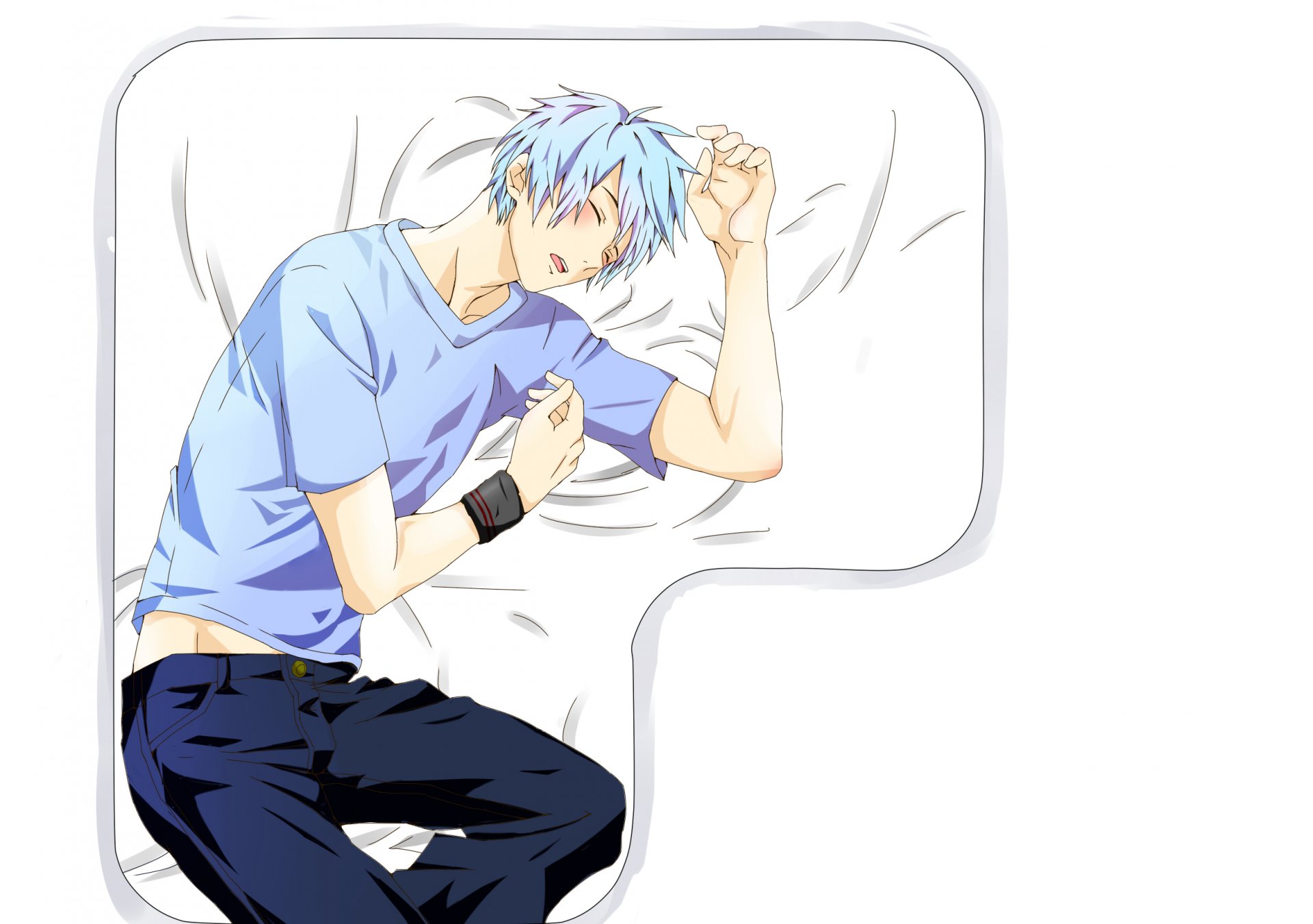 kuroko no cestas baloncesto kuroko kuroko tetsuya chico durmiendo sueño