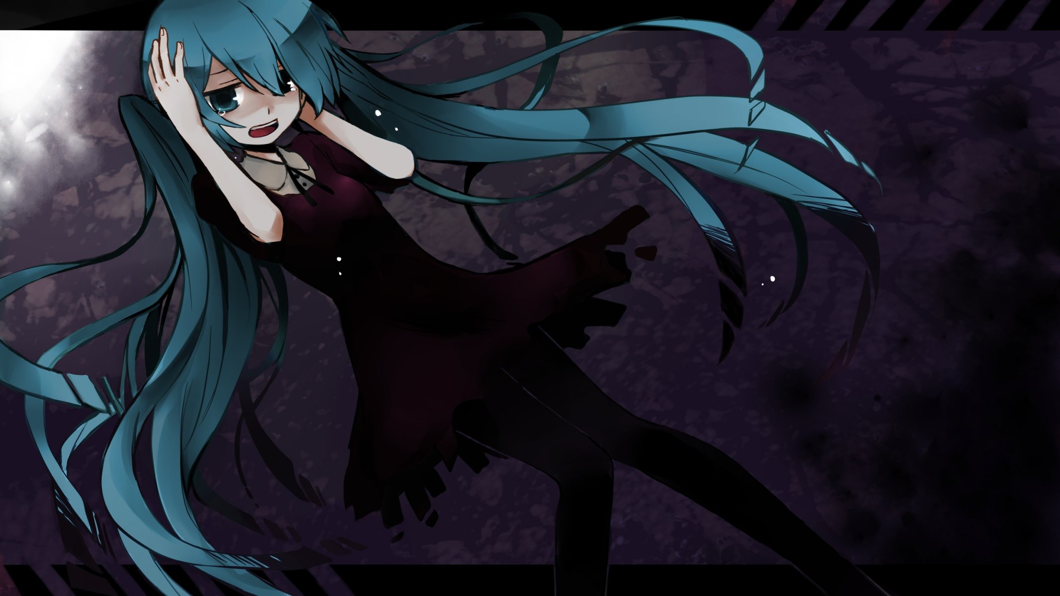 vocaloid vocaloid hatsune miku fille larmes