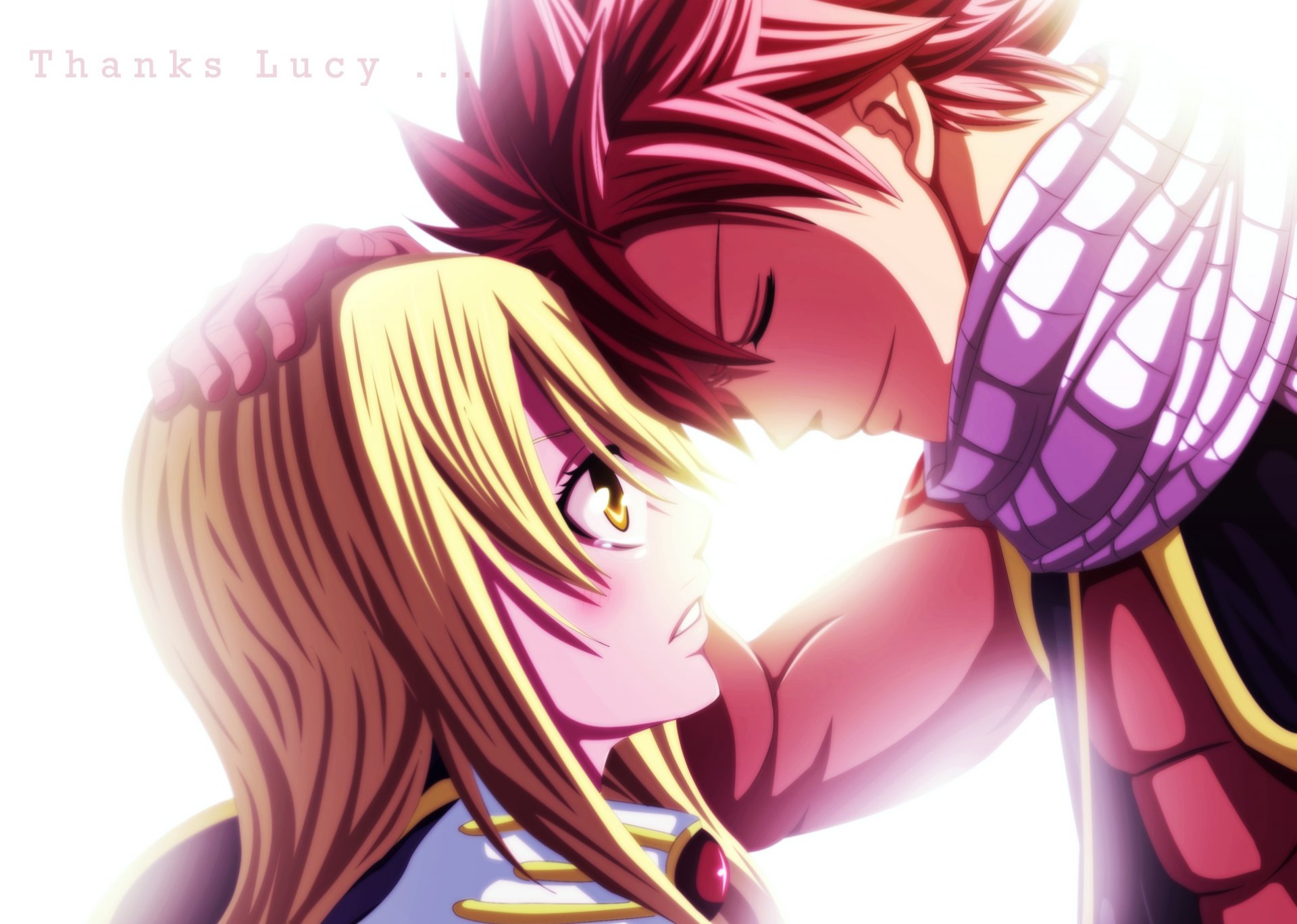 kunst fafacu anime märchen lucy heartfilia natsu dragneel märchen vom feenschwanz mädchen kerl tränen schal