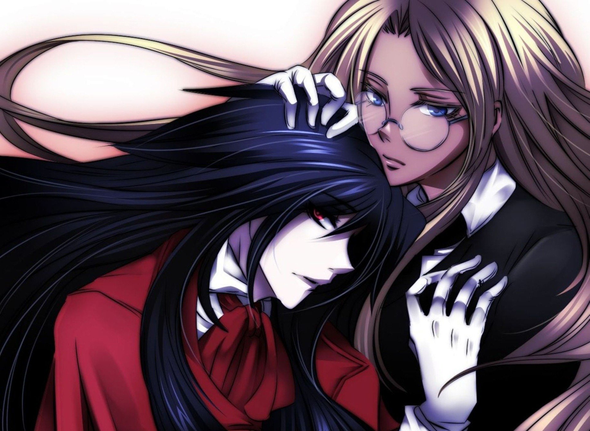 hellsing alukard mujer integra vampiro alukard