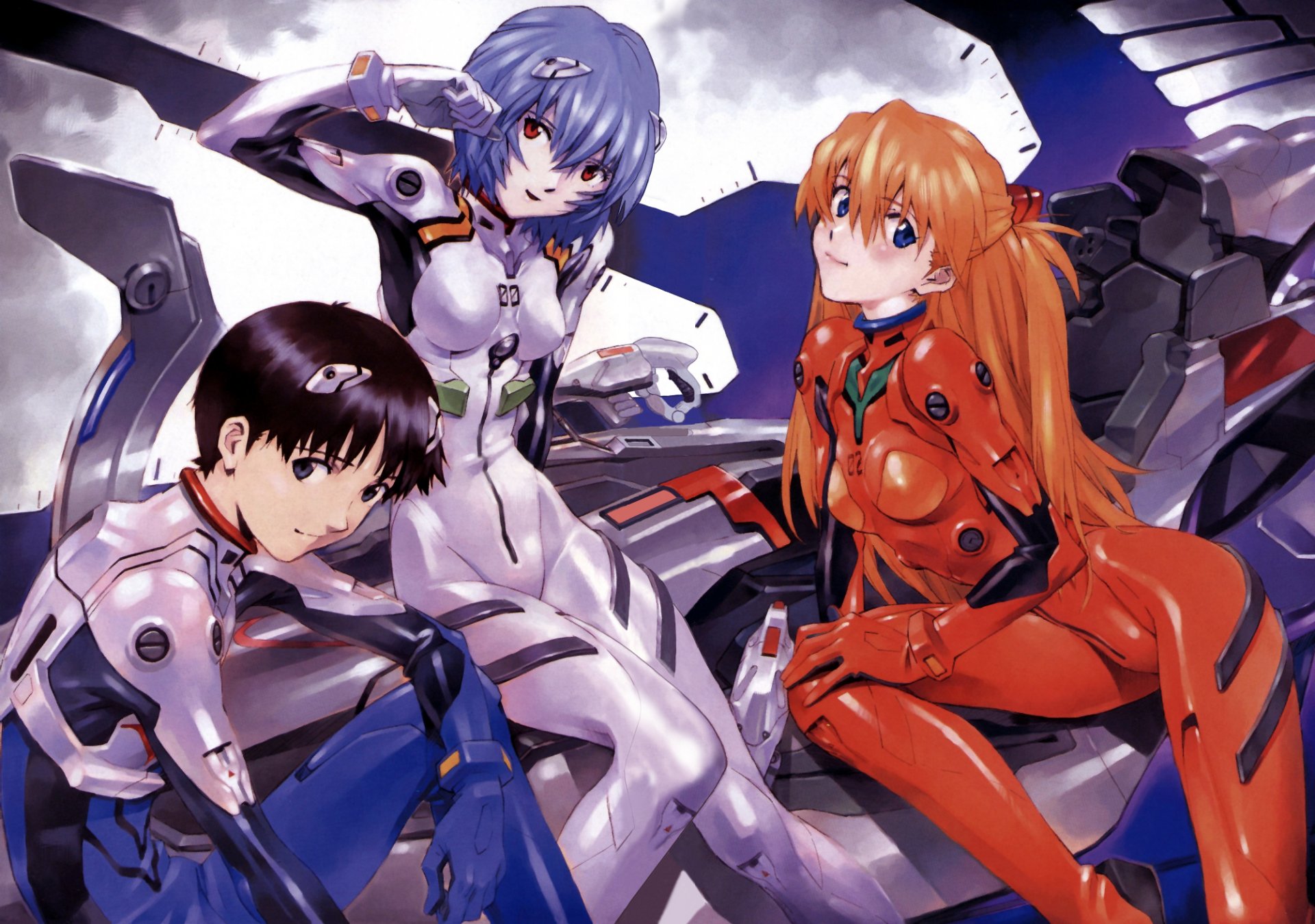 evangelion aska sorya langley aska sorya langley ayanami ray ayanami ray ikari shinji eva mädchen pelz pelz anzug cockpit cockpit