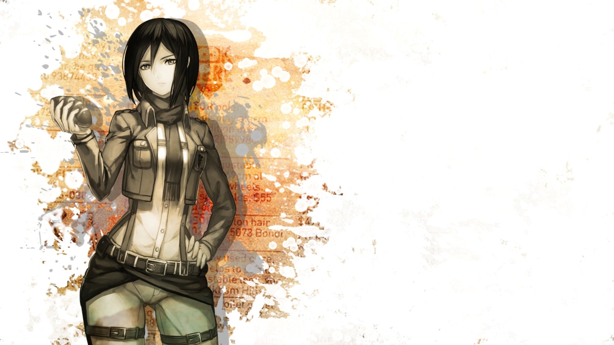 ataque de titanes ataque en titán chica mikasa mikasa