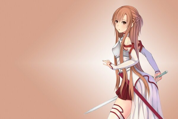 Asuna Yuki z mistrza miecza 