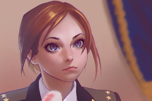 Dessin poklonskaya du clip No nyash-miash