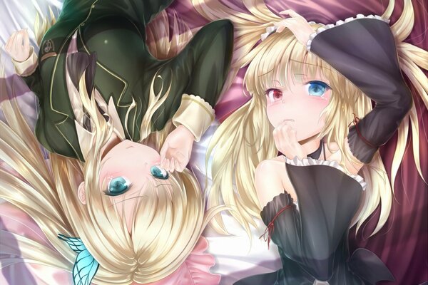 Bild von anime girls Blondinen