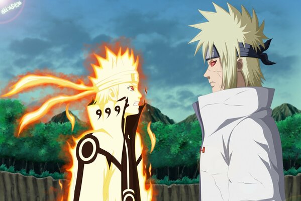 Naruto Uzumaki e namikaje minato