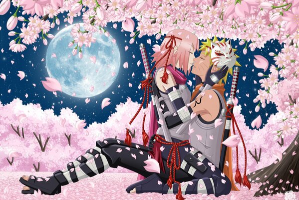 Anime romance. Deux sous Sakura