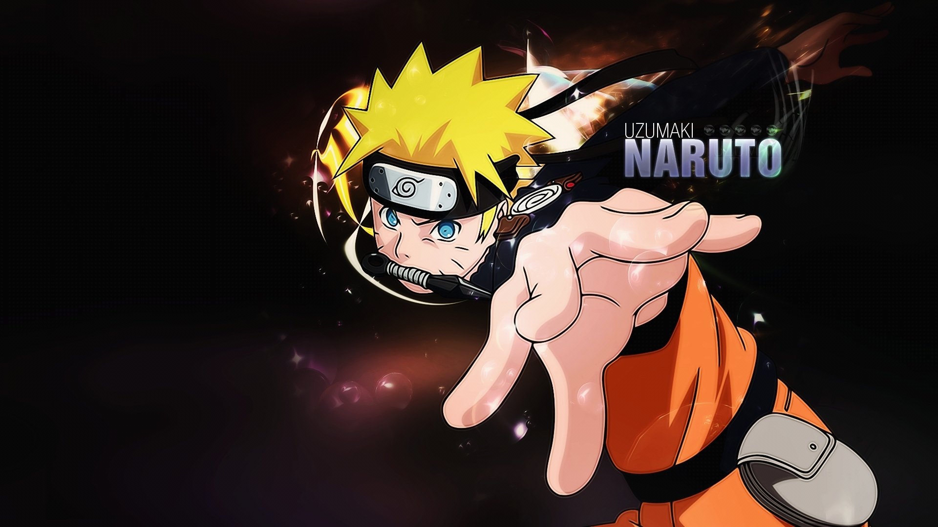 anime naruto uzumaki ninja kunai opaska