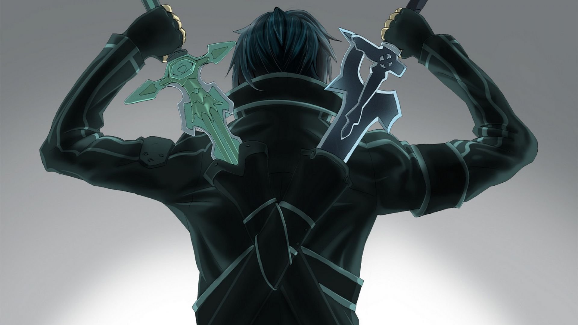 sword art online kirito dwa miecze spin sword master online