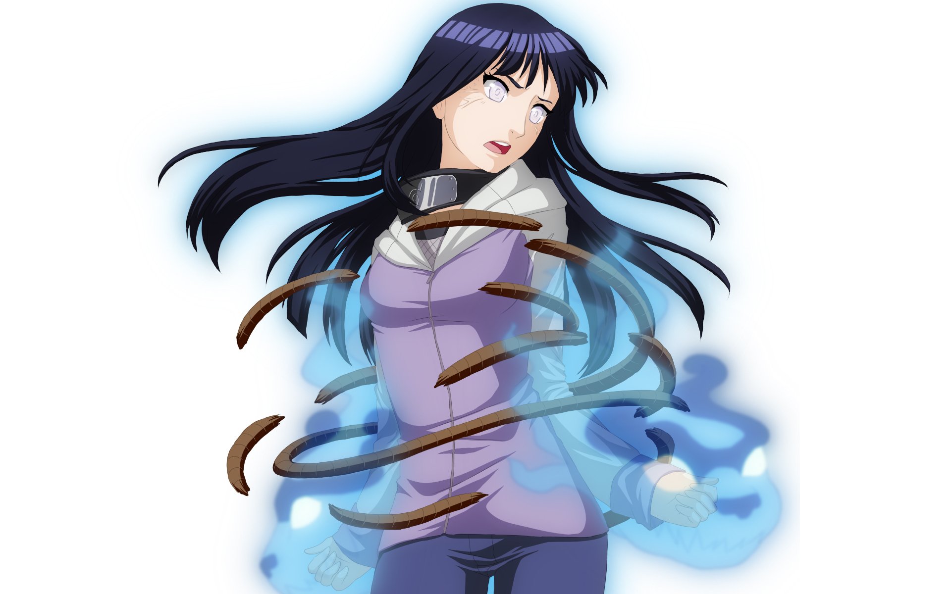 naruto hyuuga hinata girl ninja rope bandage chakra