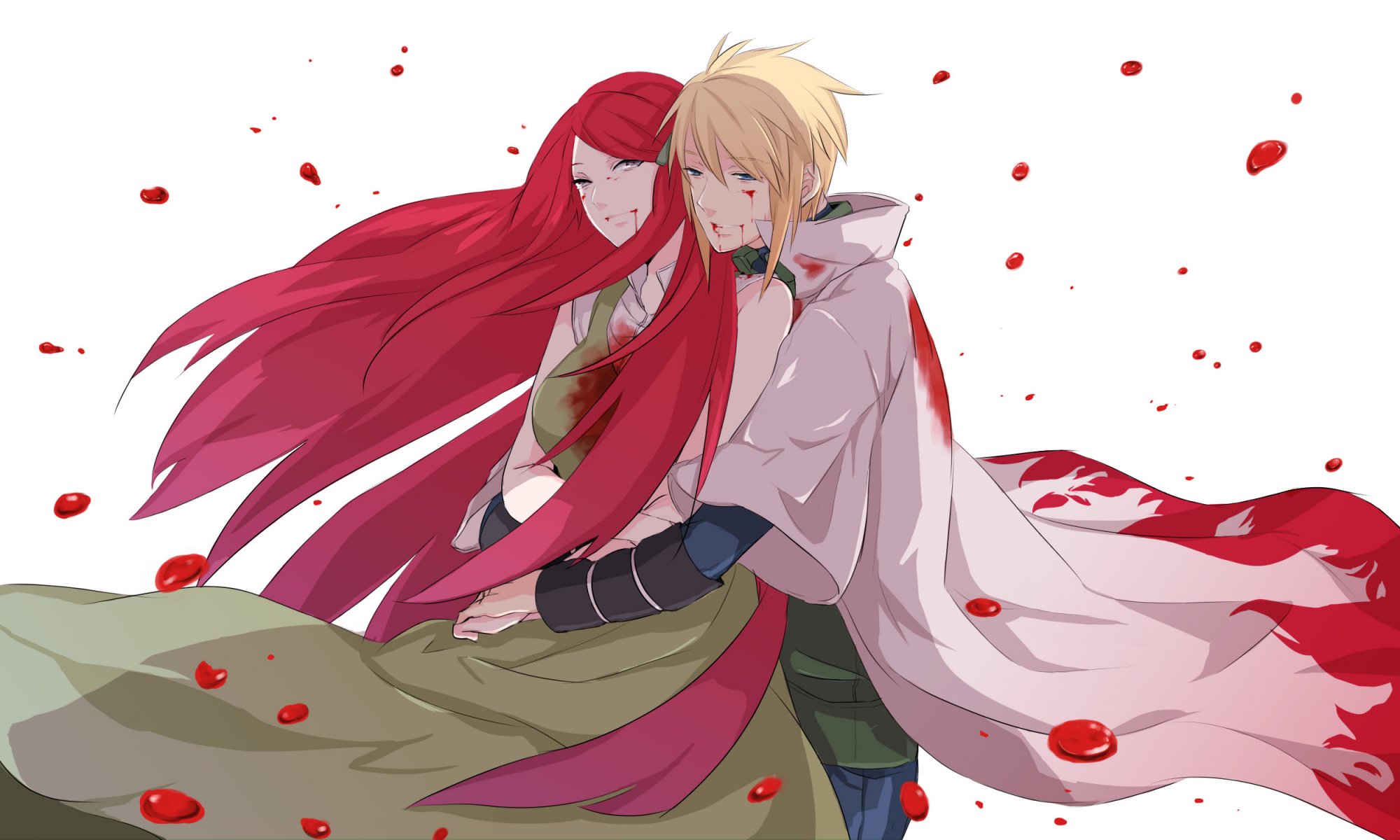 arte anime naruto namikaze minato uzumaki kushina kushina yondaime hokage cuarto hokage minato namikaze