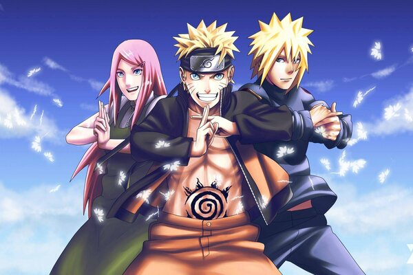 Three beautiful naruto characters