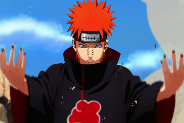 Naruto. Anime. Rotes Haar