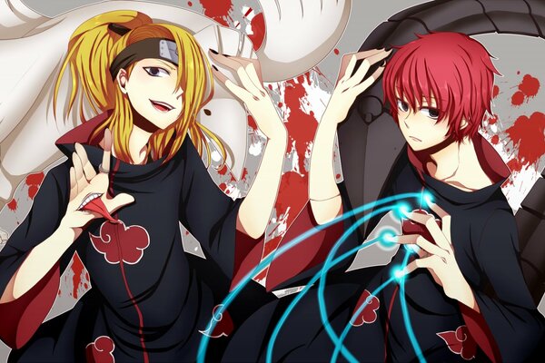 Dos Sasori de anime con Naruto