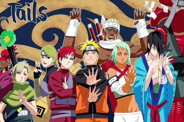 Cartel de anime. Naruto, Gaara