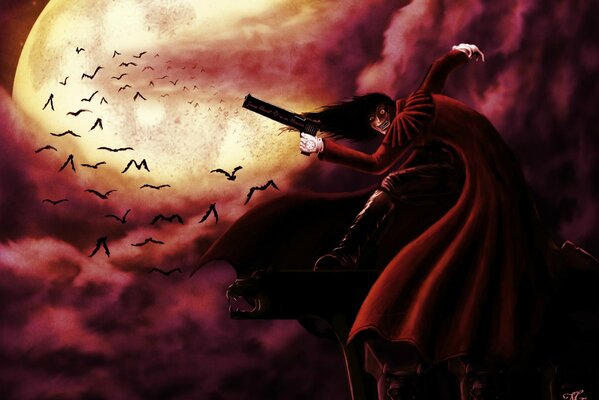 Hellsing takes aim at the fleeing vampires