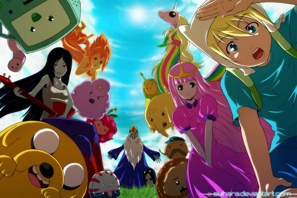 Cartoon anime adventure time