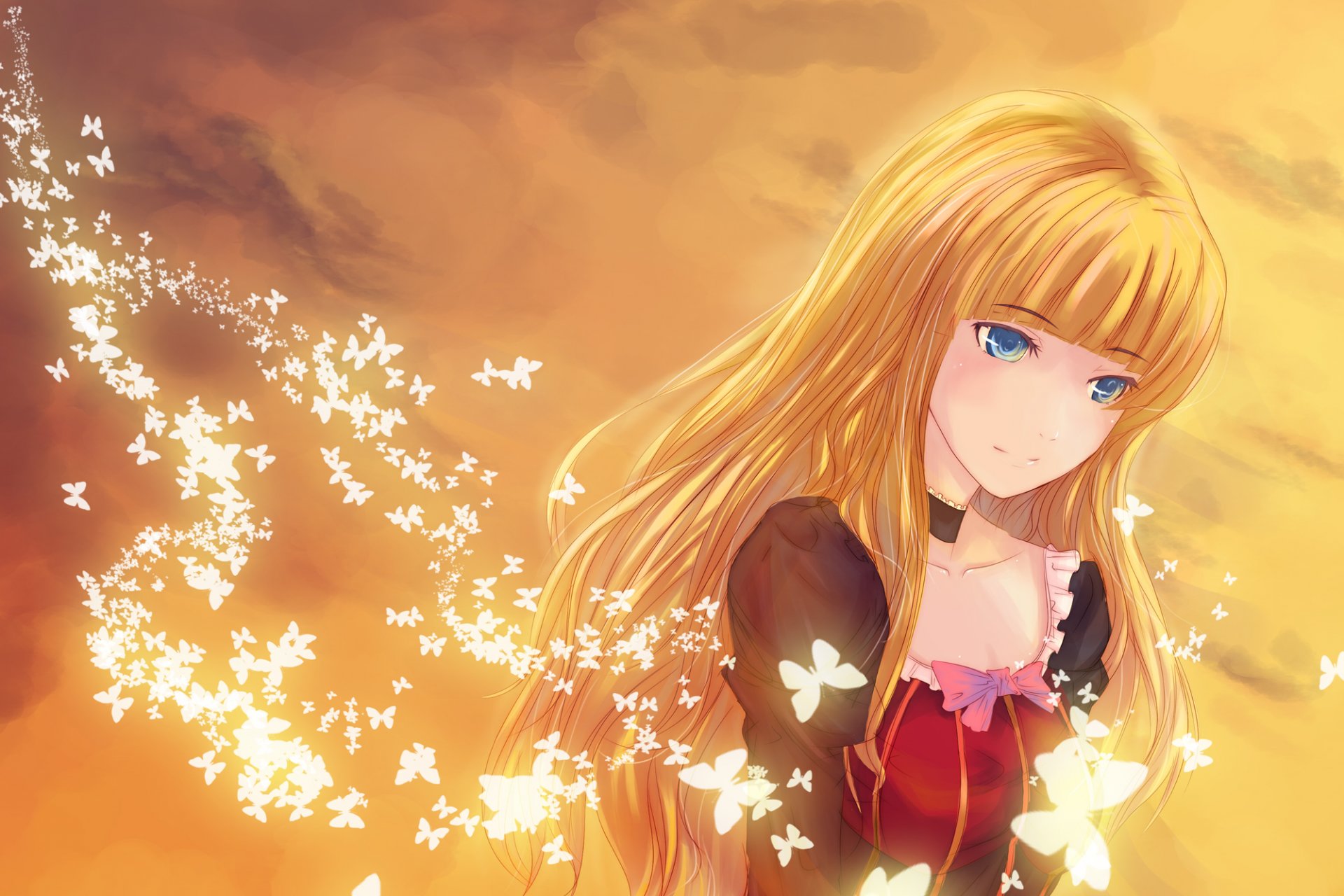 umineko no naku koro ni anime when the cry of seagulls girl butterfly ushiromiya rosa