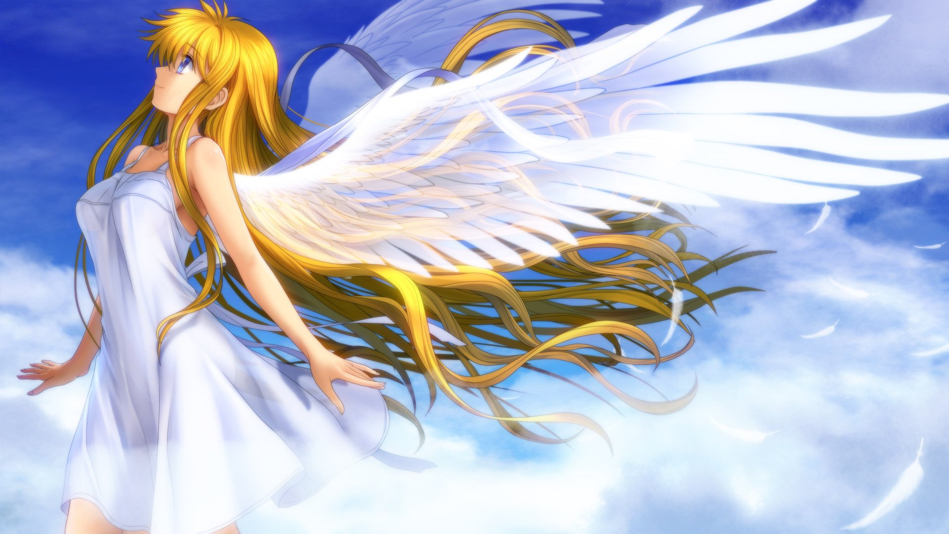 air kamio misuzu art mutsuki fille ange ailes profil plumes