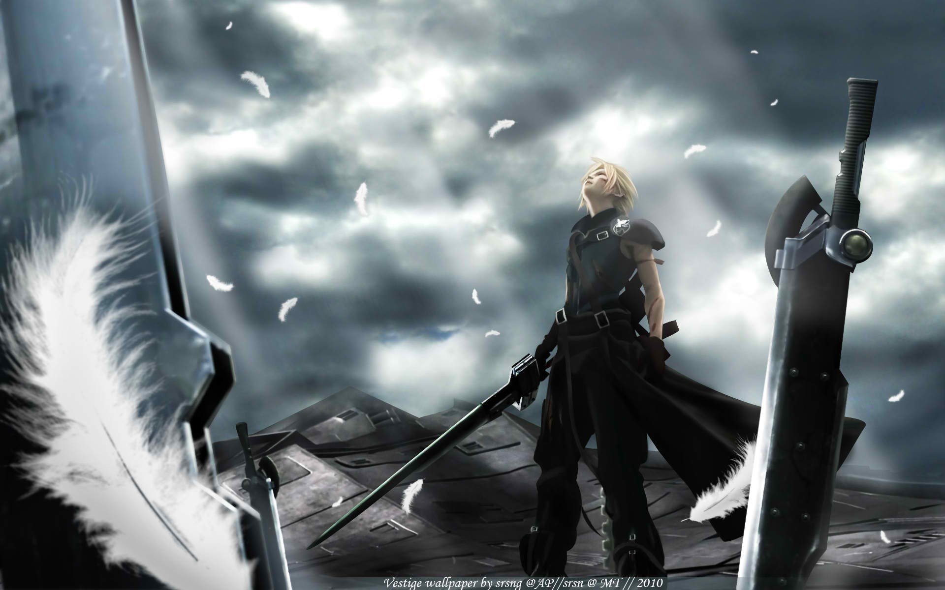 final fantasy 7 adventskinder wolke finale anime waffen