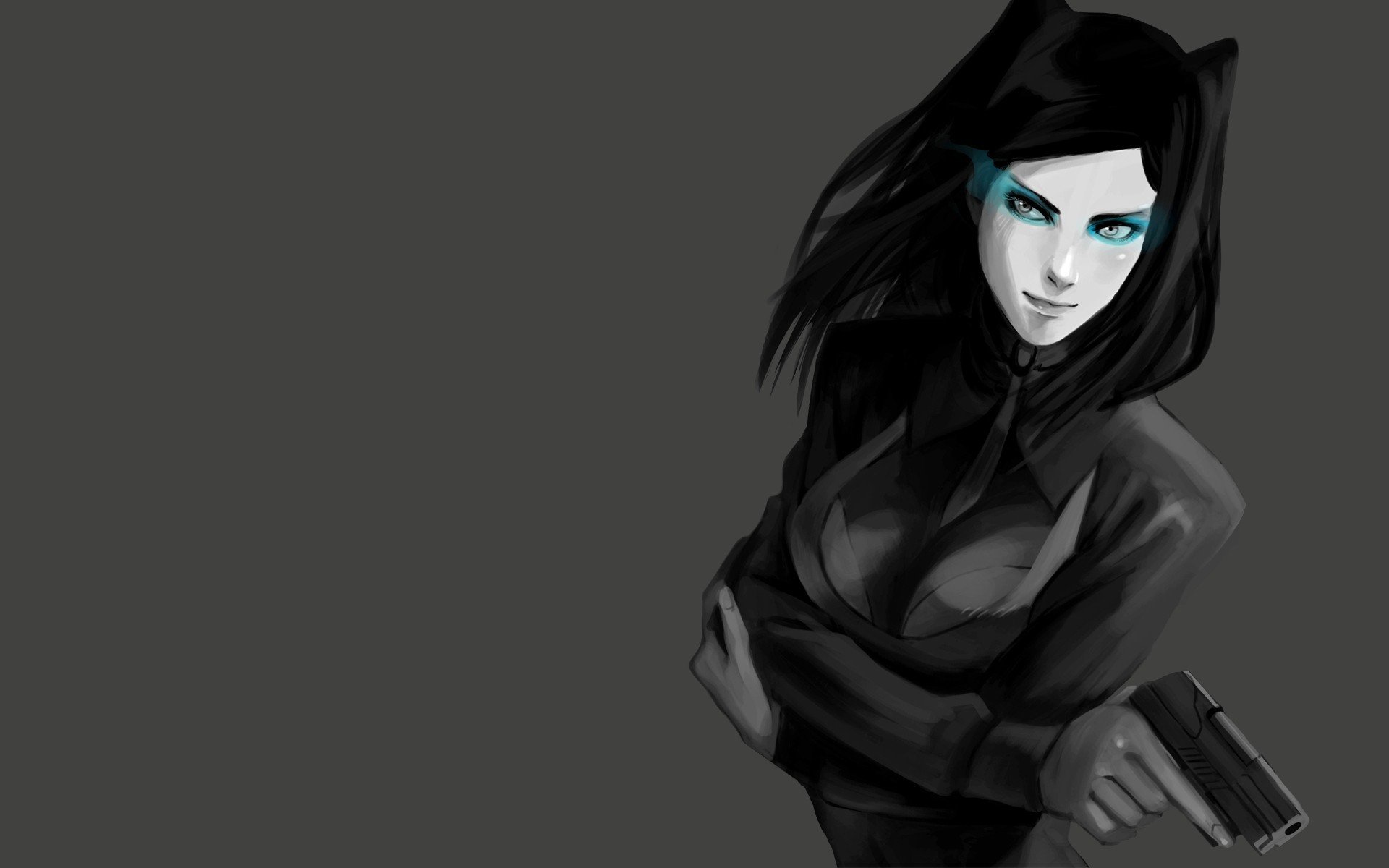 anime chica ergo proxy re-l mayer pistola arte