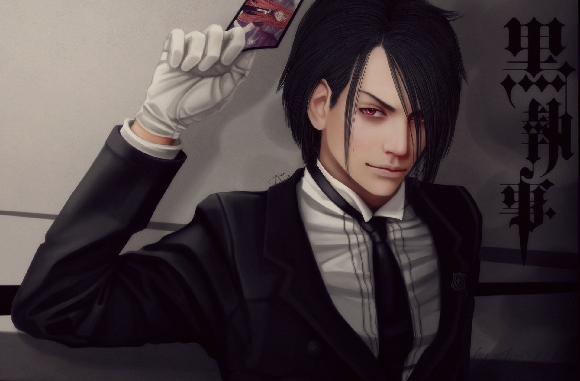 art kuroshitsuji dark butler sebastian michaelis demon photo character