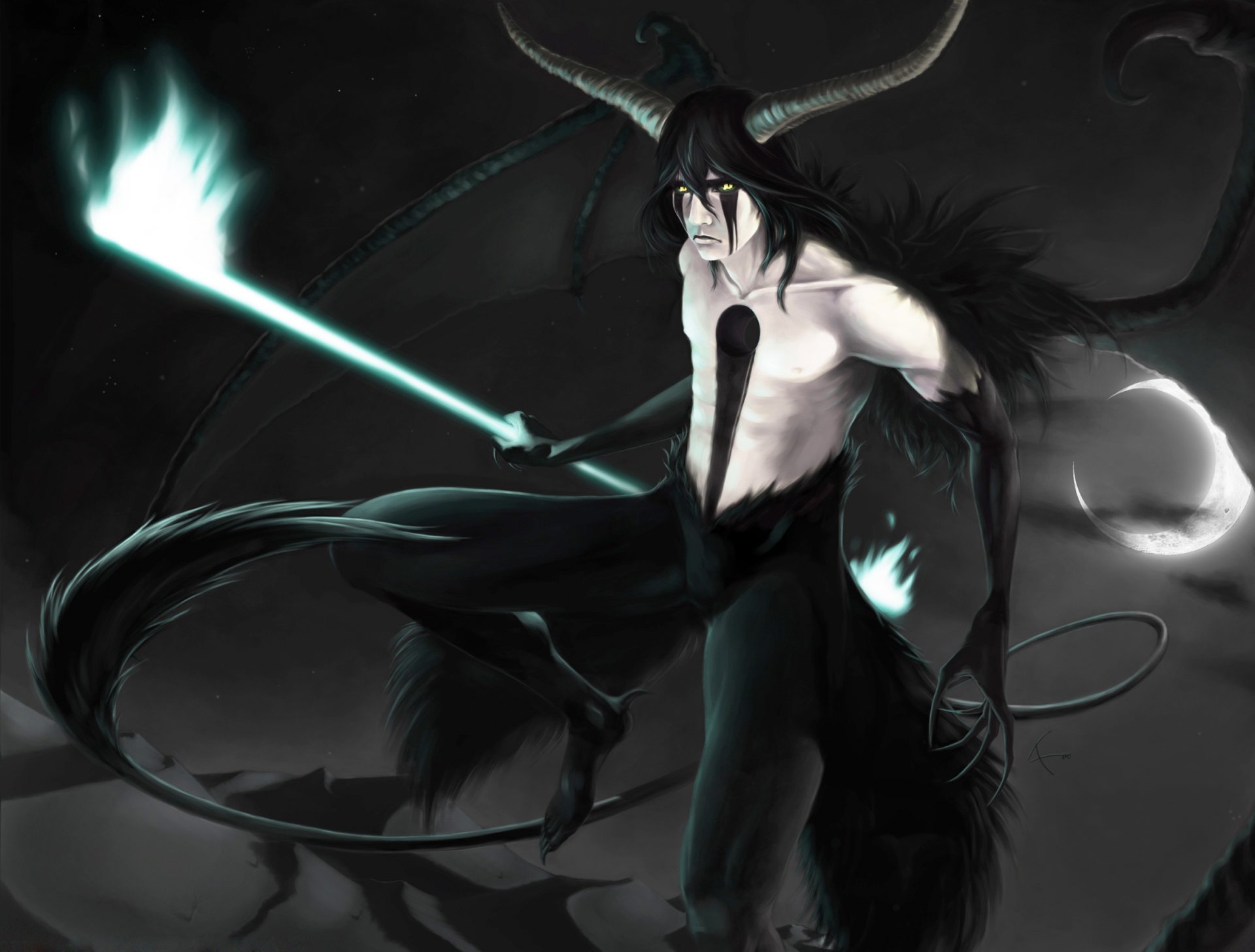 anime bleach art arrankar espada №4 ulquiorra schiffer