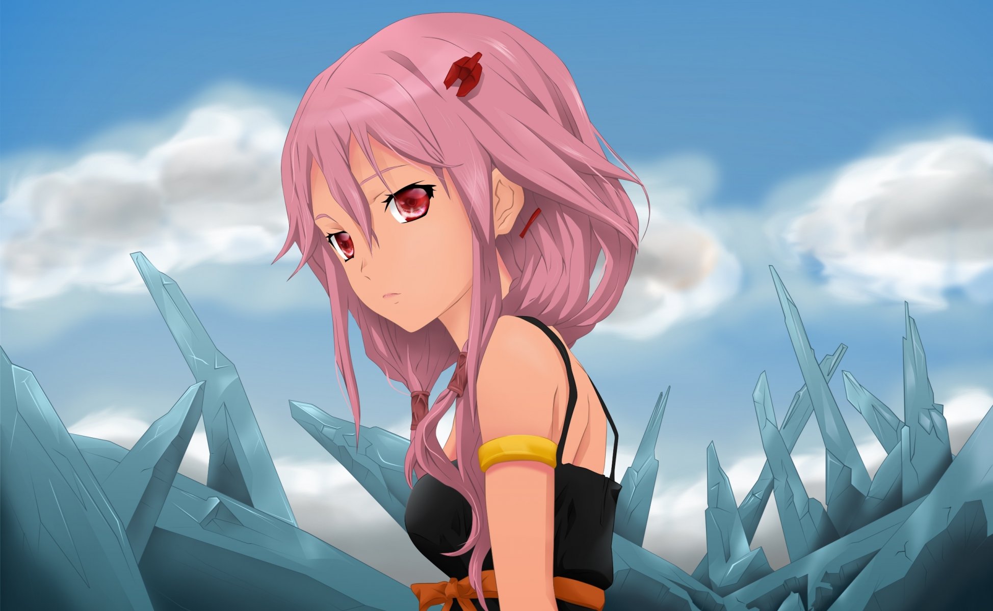 anime girl dress view guilty crown inori yuzuriha