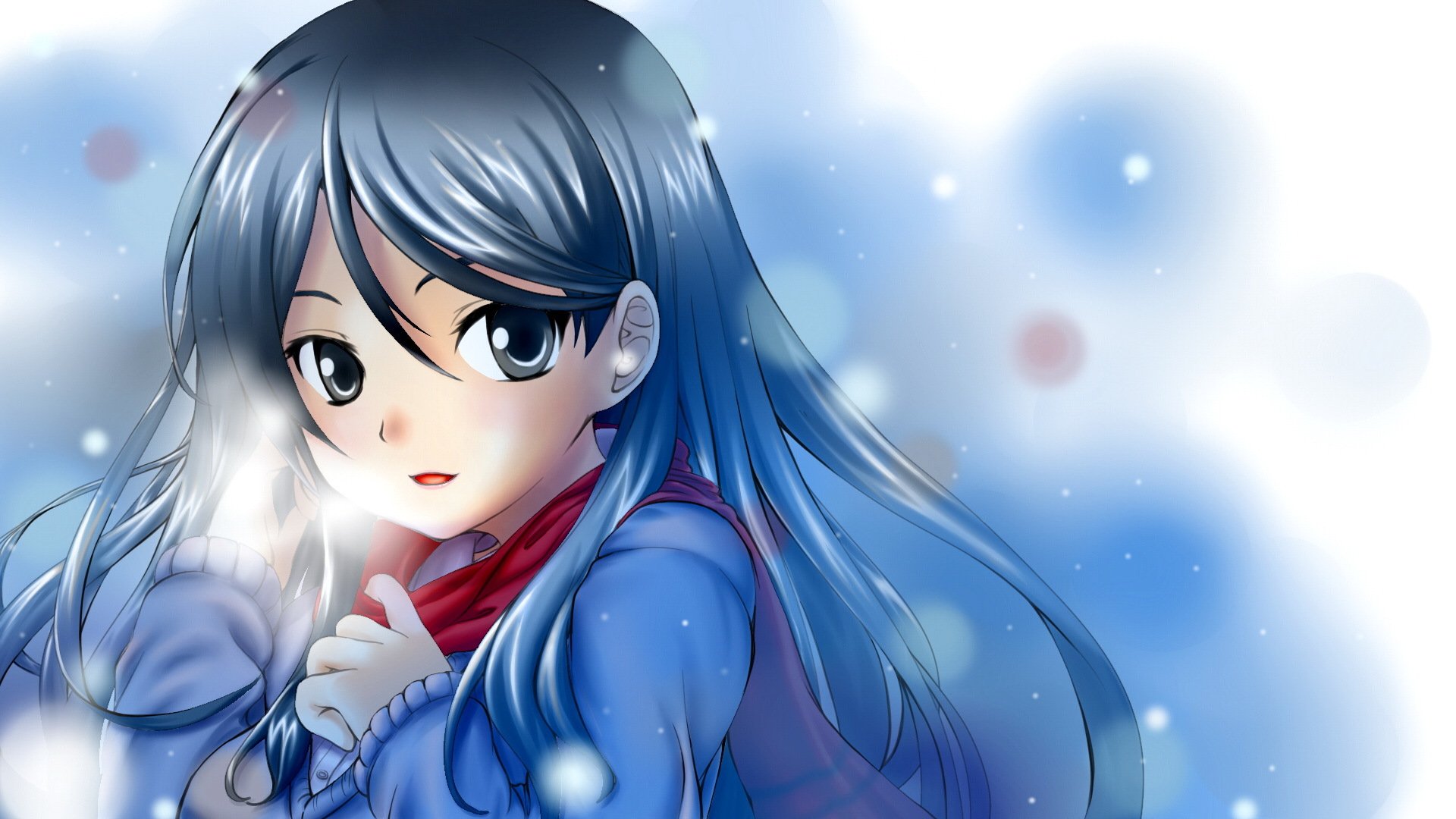 fukiyose seiri aru majutsu no indice indice di magia ragazza neve sorriso sciarpa