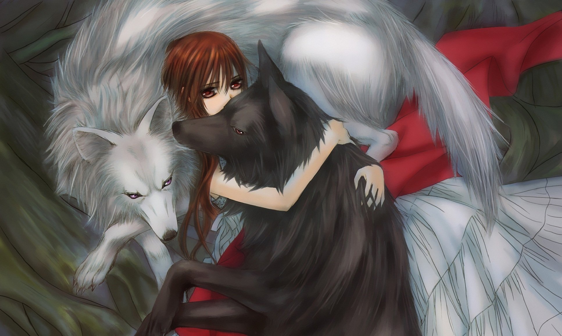 vampire knight yuuki cross knight vampire girl wolves hug