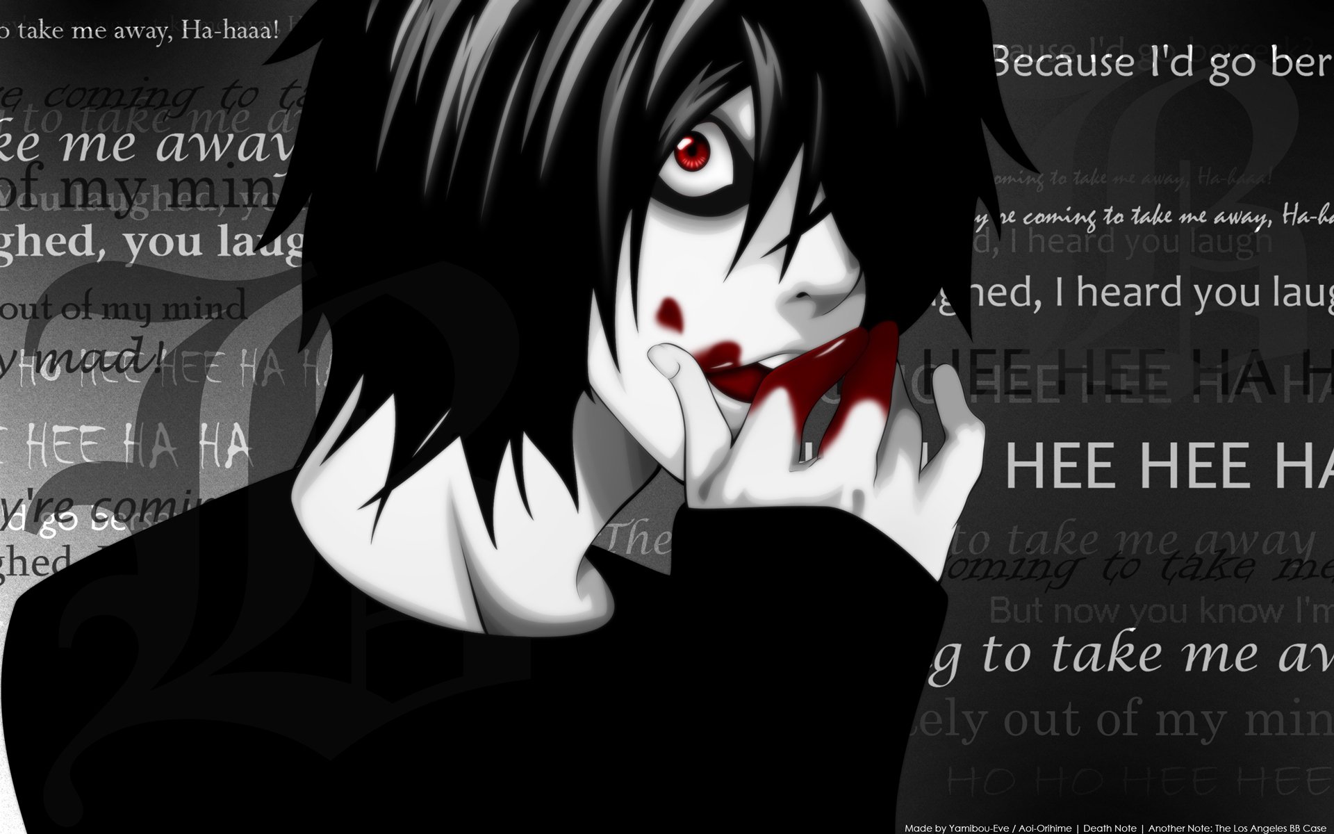 death note al l. death note sangue