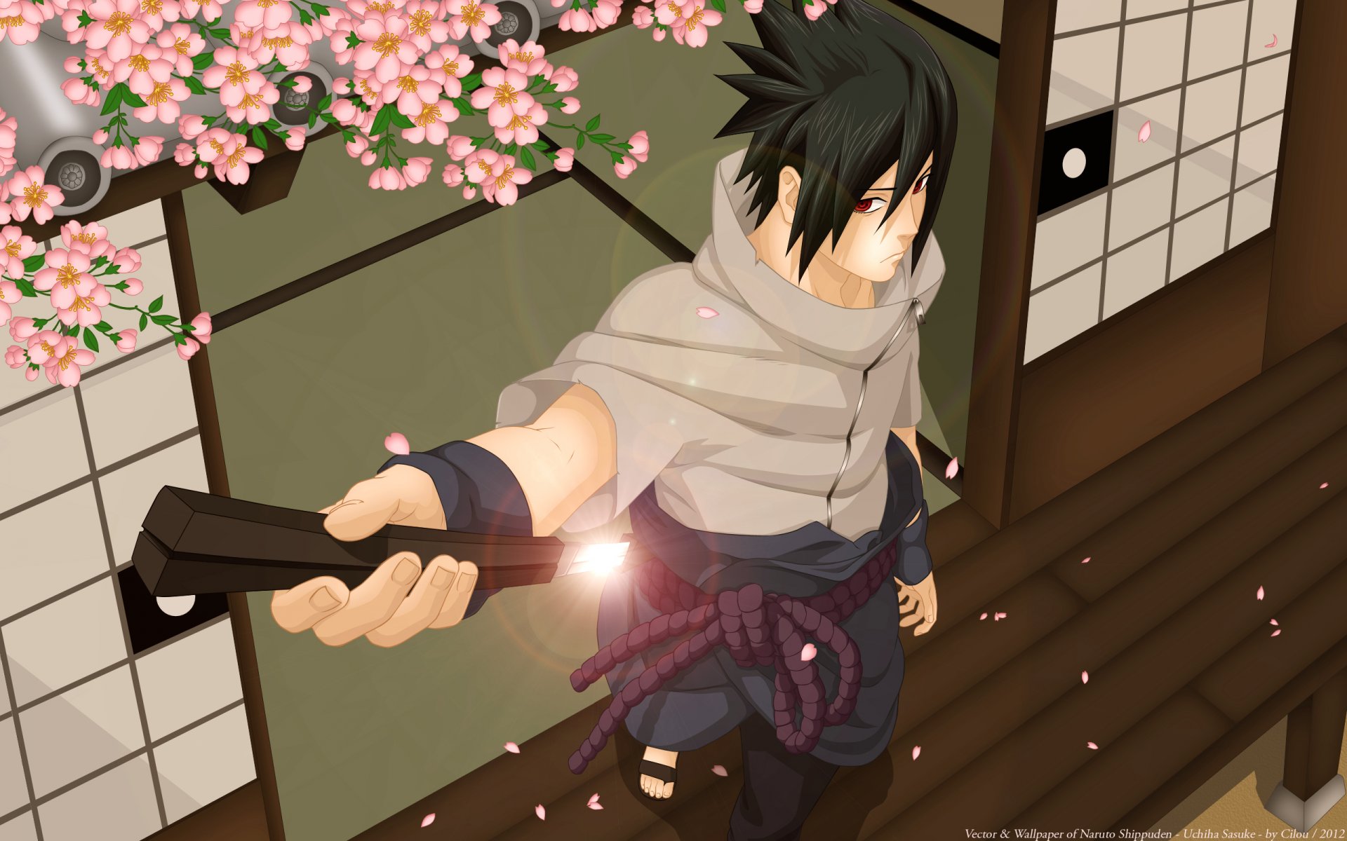 kunst luffy-san92 naruto sasuke freund sakura schwert katana