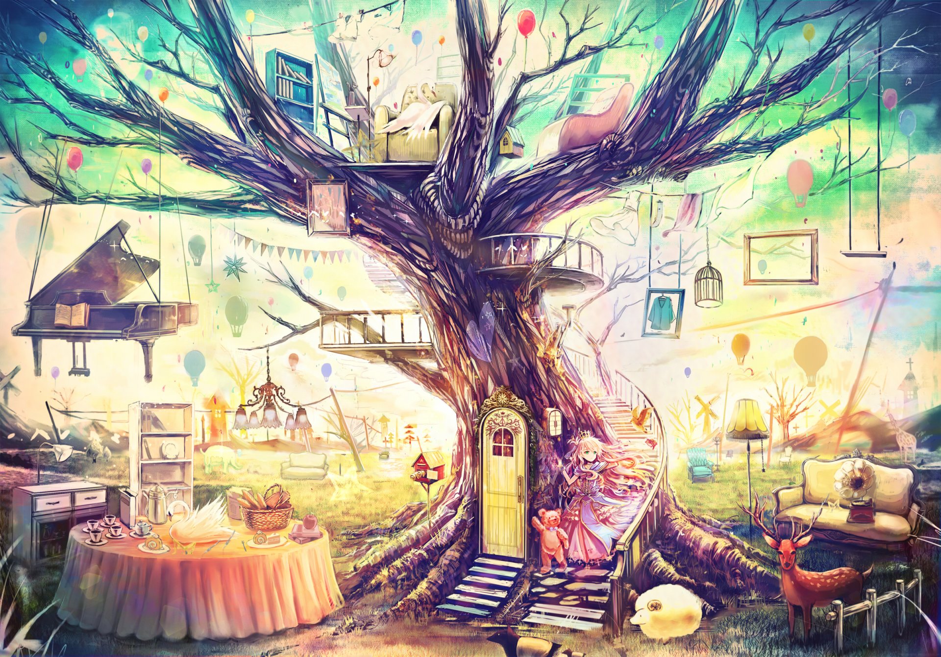 anime wallpaper feng shui toys art wallpapers fairy-tale world