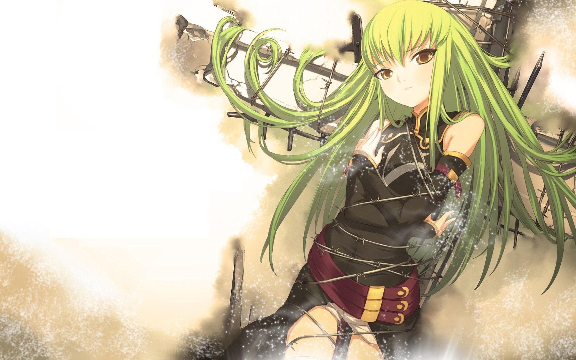 cc code geass code giass witch barbed wire is connected