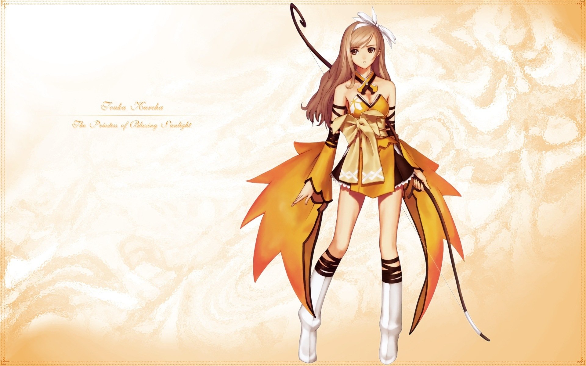 hining tears shining wind taka tony touka kureha torment girl yellow clothing