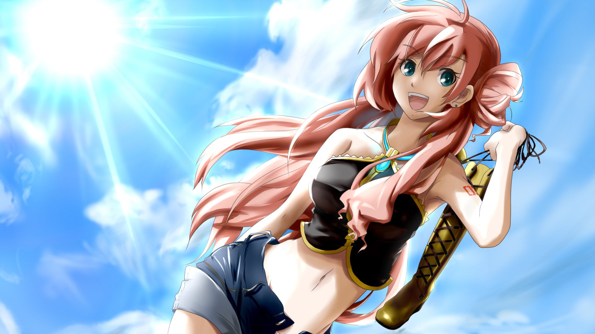 vocaloid vocaloid megurine luka arte florencia chica sol bota alegría