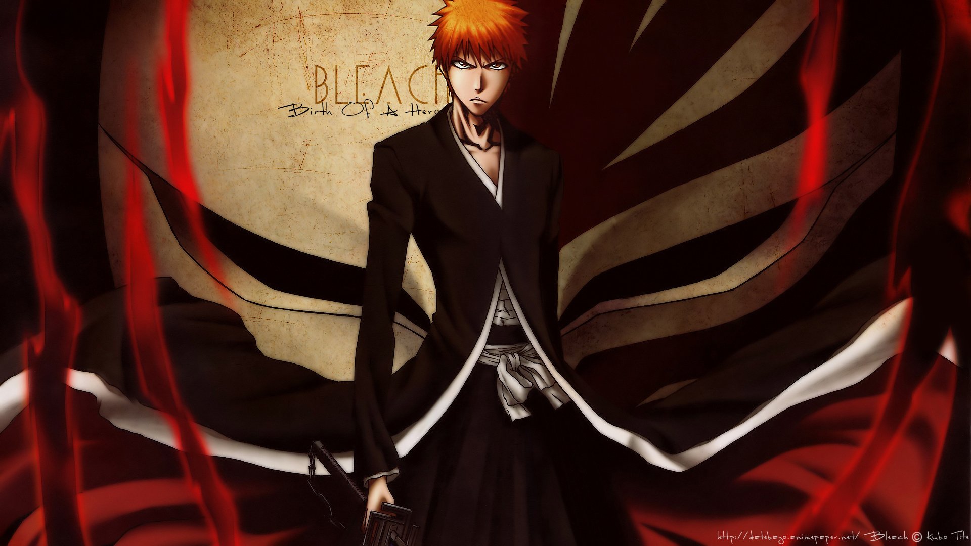 bleach ichigo kurosaki bankai inscription anime