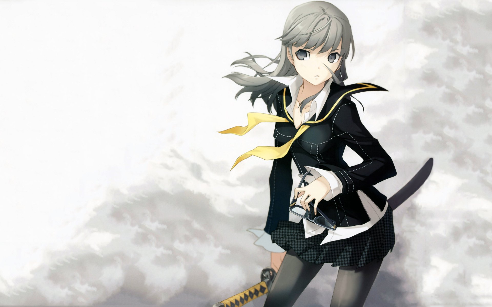 persona 4 niebla espada katana arma