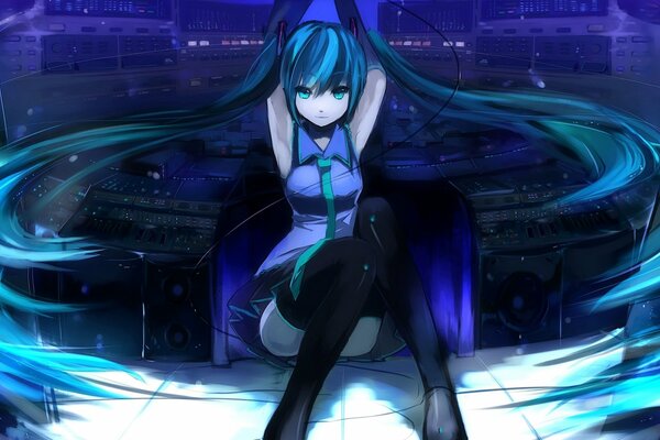 Dziewczyna Hatsune Miku . Anime