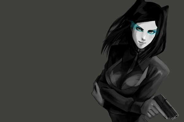 Anime Ergo Proxy ragazza con la pistola